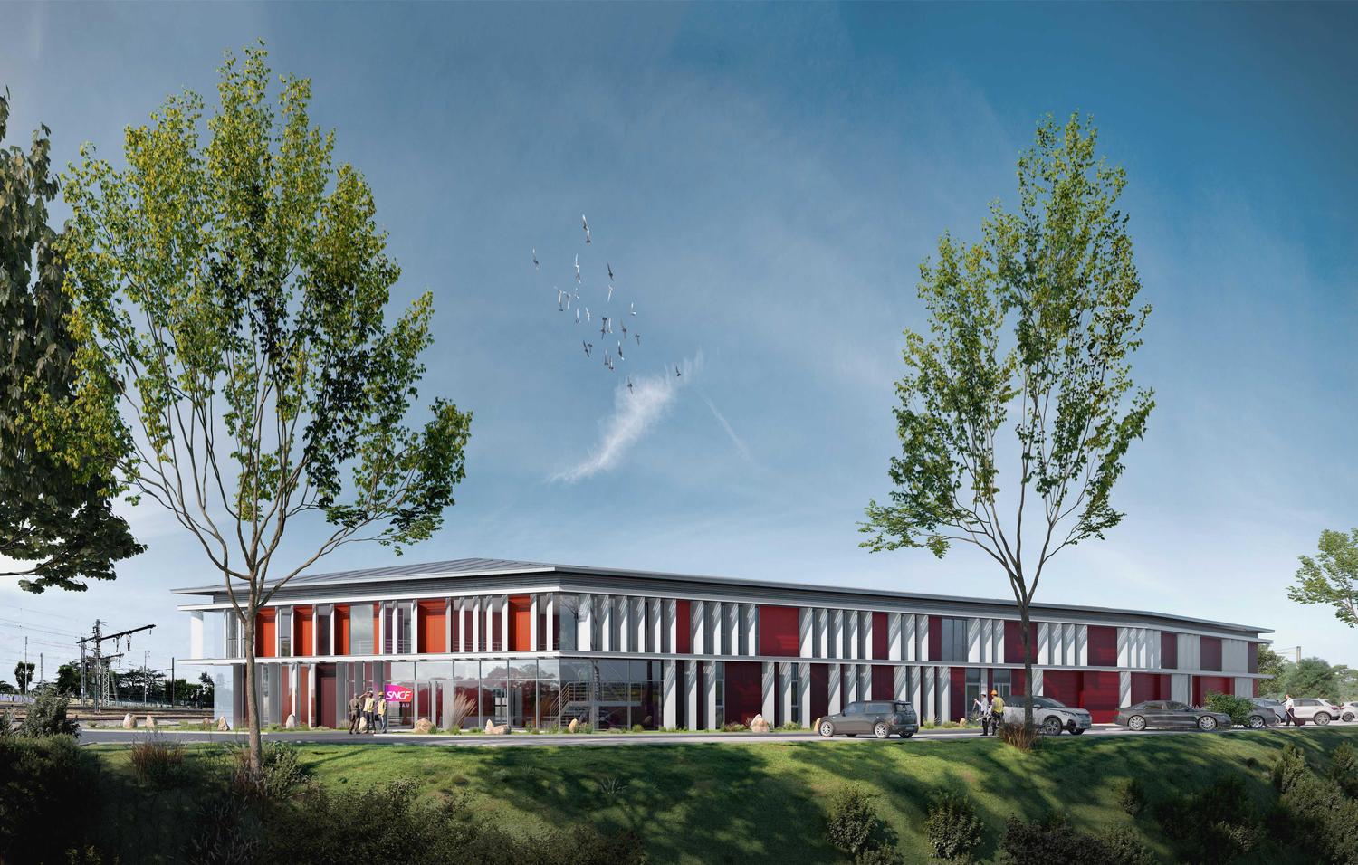 Bâtiment tertiaire et ateliers SNCF Réseau - Blois