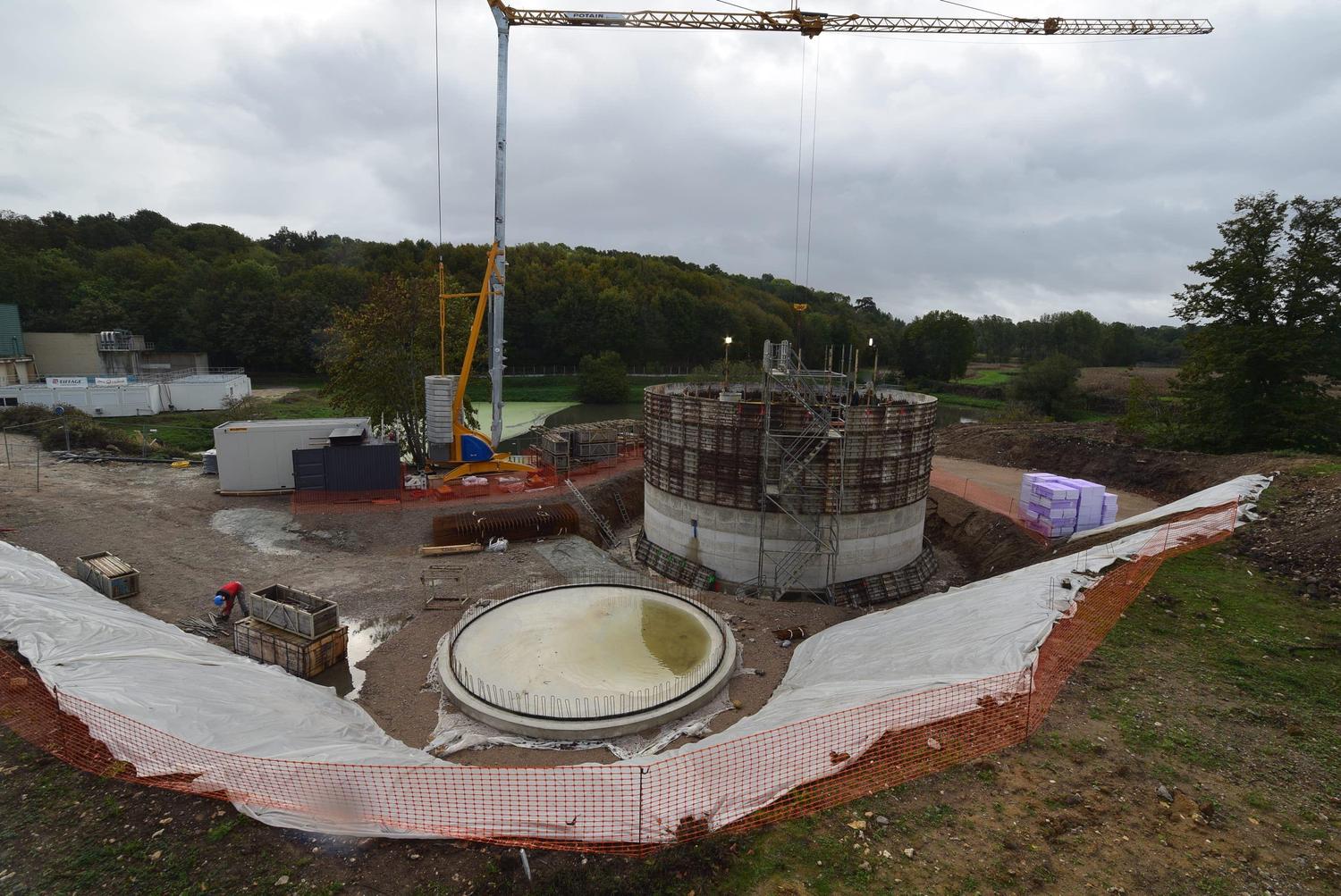 Début des travaux de reconstruction de la station d'épuration de la Guéville à Gazeran (78) - Rambouillet