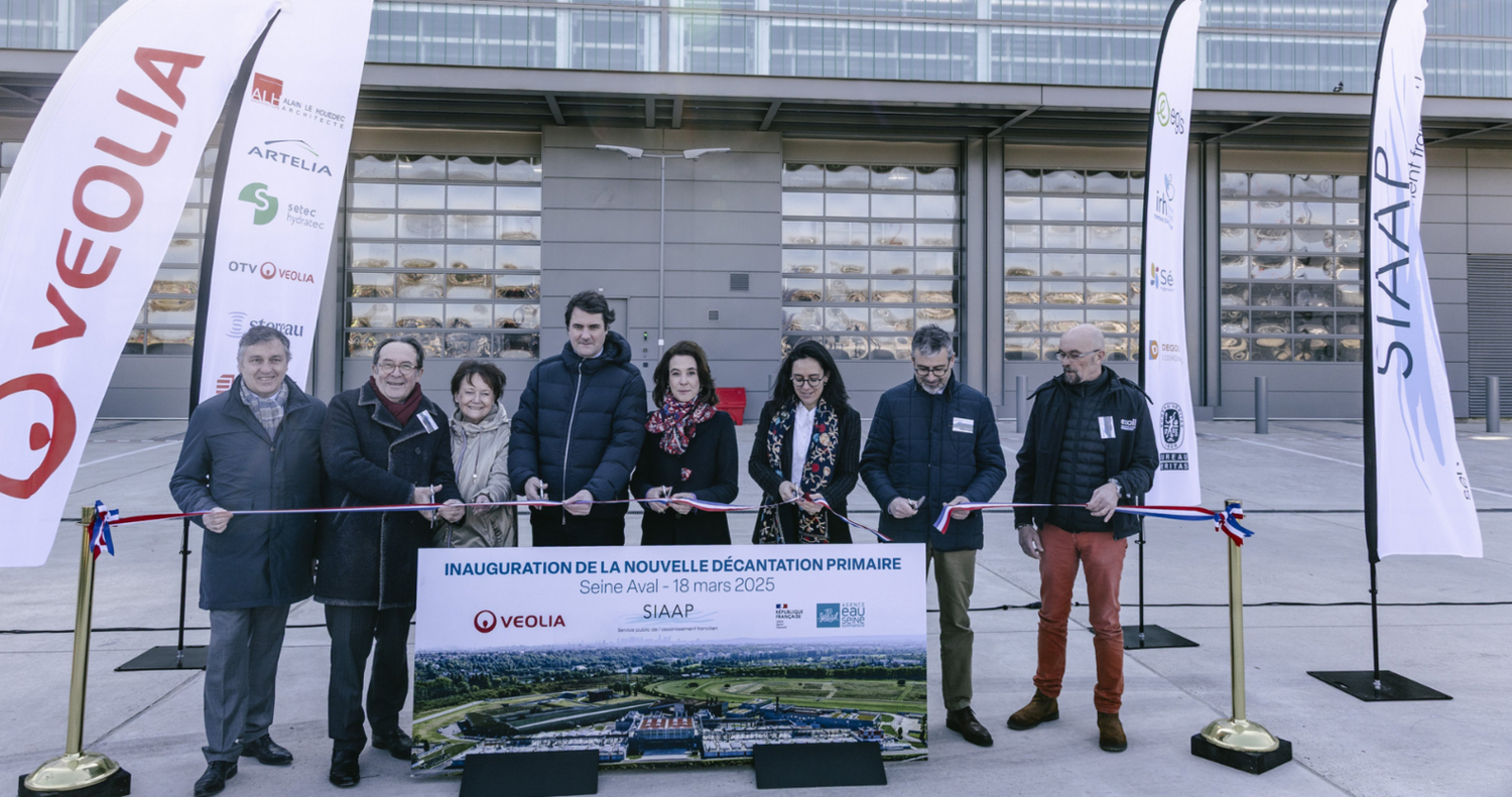 Inauguration  de l'Unité de Décantation Primaire de Seine Aval